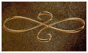 DNSEMP-C-601-BZ-SH-BR Bronze Scroll Shimmer Brown